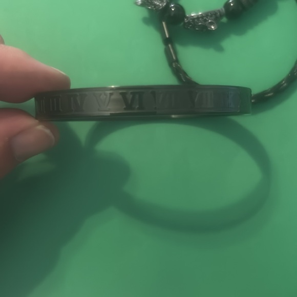 New 3PCS Mens Premium Black Agate Beaded Bracelet Set - Picture 6 of 12